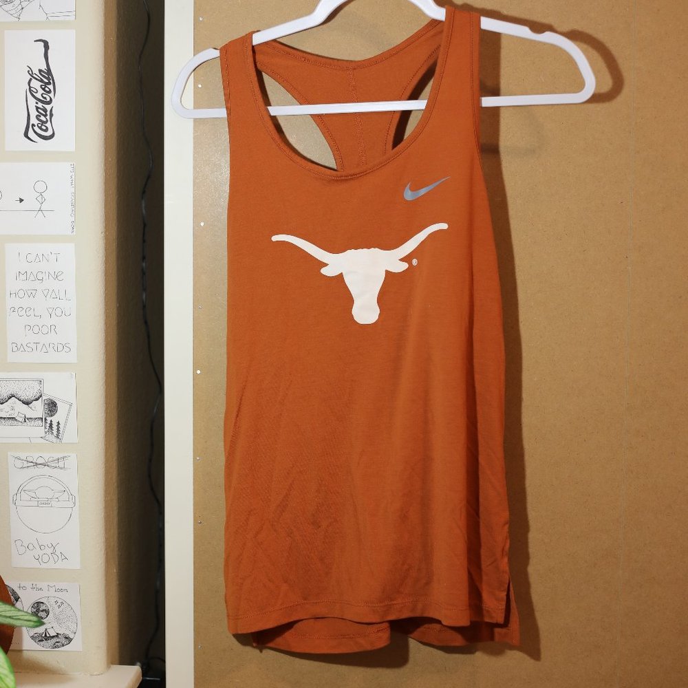 Nike Drifit Texas Longhorns Racerback Tanktop